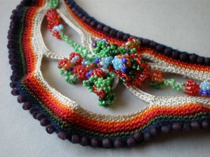 вязаное ожерелье