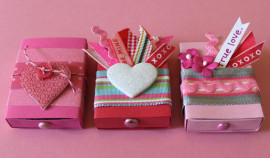 коробочка с сюрпризом на День Святого Валентина