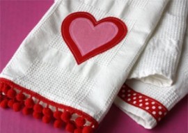 Красивые полотенца ко дню святого Валентина