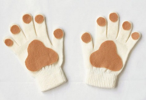 Как украсить детские перчатки