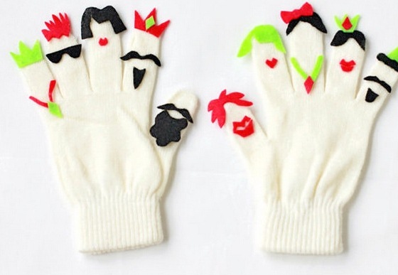 Карнавальные перчатки кружево, цвет черный, короткие